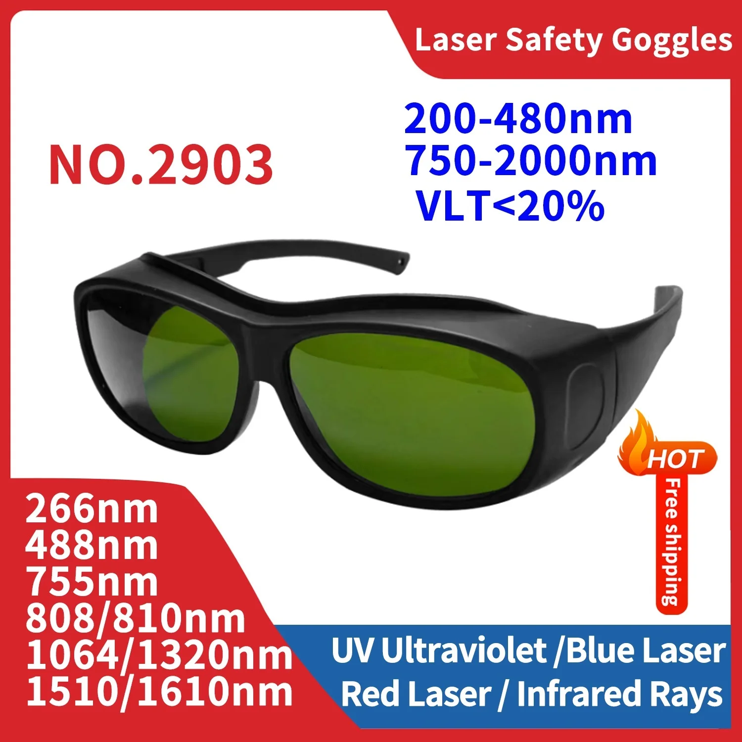 leeyongin Schutzlaserbrille, Augenschutz, lentes de energia seguridad lazer epilasyon device, Schutzbrille Image