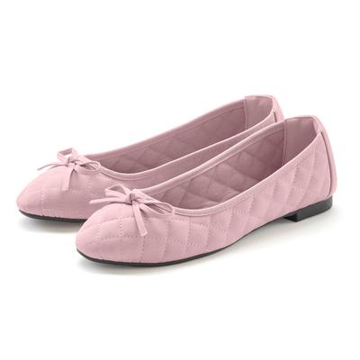 Ballerina LASCANA, Damen, Gr. 42, rosa (rose), Obermaterial: 100% Lederimitat. Futter: 100% Textilmaterial. Decksohle: 1