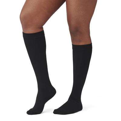 CURAD Compression Socks, Knee High, 8-15 mmHg, Black, Size S, 1 EA (MDS1717ABH) Each Curad®