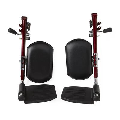 Red Elevating Leg Rest for Freedom Plus Lightweight Bariatric Transport Chair, 1 EA (WCA806985R) Each Medline