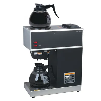 33200.0015 VPR-2GD 12-Cup Pourover Commercial Coffee Brewer with Upper and Lower Warmers and Two
