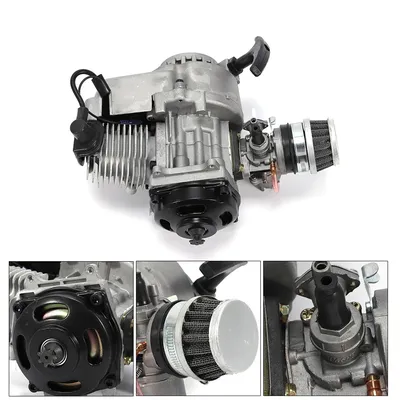 49CC 2 Stroke Mini Motorcycle Complete Engine Unit Pull Start Motor for Pocket MINI PIT Quad Dirt Bike Scooter ATV