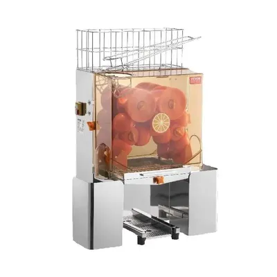 SucceBuy Commercial Orange Juicer Machine Automatic Juice Extractor Stainless Steel Orange Squeezer with Pull-Out Filter Box﻿