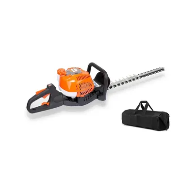 24-Inch 26cc 2 Cycle Gas Powered Dual Sided Hedge Trimmer with Rotating Handle 2-Year Warranty Less