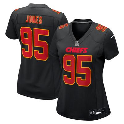Kansas City Chiefs Nike Fashion Super Bowl 2024 Trikot - Schwarz - Chris Jones - Damen Image