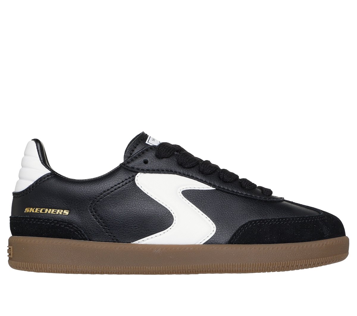 Skechers Boy's Hotshot - Junior Varsity Sneaker | Size 13.0 | Black/White | Synthetic/Leather