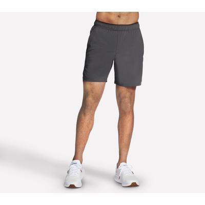 Skechers Men's Premier 7 Inch Short | Size 2XL | Black/Charcoal | Polyester/Spandex