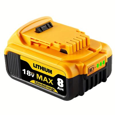 TEMU High-performance 18v 8.0ah Rechargeable Lithium Battery For - Compatible With , Dcb180, Dcb181, , Dcb200, Dcb201, Dcb206, Dcd/dcf/dcg/dcs Series - Design With , Lithium Rechargeable Batteries Image