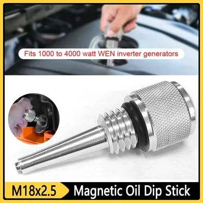 M18x 2,5 Generator magnetischer Ölmessstab Silber für wen 56125i 56200i 56202i 56203i 56225i 56235i 56310i56310i-rv 56380i gn400i