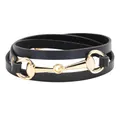 New Brand Wrap bracciali in vera pelle uomo donna gioielli di moda braccialetti con ciondoli a catena in acciaio inossidabile alla moda