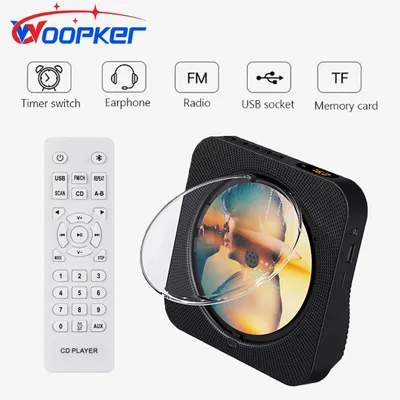Woopker KC-718 multifunktion alen DVD-Player CD VCD Stereo Bluetooth tragbaren Media Player FM Radio 3,5mm Aux mit Fernbedienung
