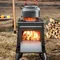 Stufa a legna da campeggio Forno da campeggio pieghevole Stufa a legna Stufa a legna portatile Gadget da campeggio per barbecue Acqua bollente