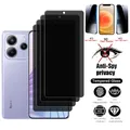 4 pezzi per Redmi Note 14 5G vetro Xiaomi Redmi Note 14 5G vetro temperato 9H privacy protezione schermo anti-spia Redmi Note 14 Note14