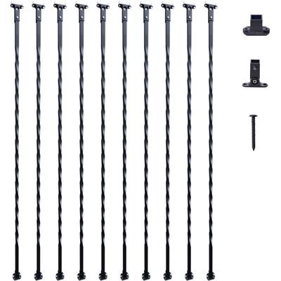 Mophorn - vevor Treppen-Baluster aus Metall, 13 x 13 x 1122 mm dekorative Geländerspindeln aus Image