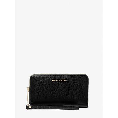 Michael Kors Large Pebbled Leather Smartphone Wristlet
