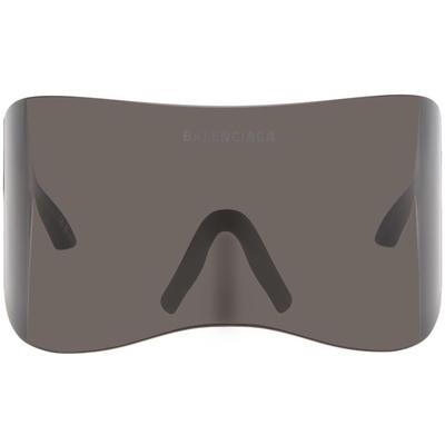 Mask Rectangle Sunglasses - Black - Balenciaga Sunglasses