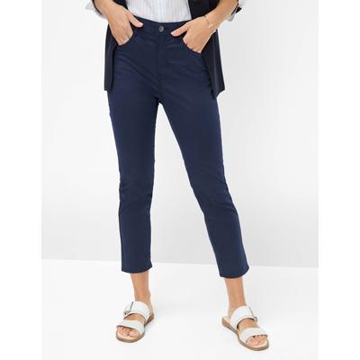 5-Pocket-Hose BRAX "Style CAROLA S", Damen, Gr. 42, Normalgrößen, blau (navy), 78% Baumwolle, 19% Lyocell, 3% Elasthan, Hosen Image