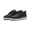Golfschuh PUMA "Avant 2 Golfschuhe Damen", Gr. 40.5, schwarz ash gray team light blau, Obermaterial: Textil, Synthetik, Kuhleder; Futter: Textil, Synthetik; Innensohle: Textil; Laufsohle: Gummi, Schuhe
