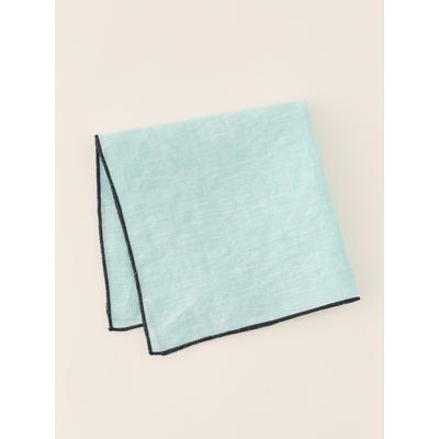 J.McLaughlin Men's Linen Pocket Square Aqua