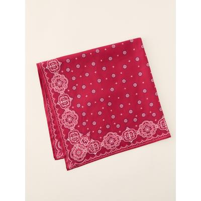 J.McLaughlin Men's Men's Cotton Silk Bandana Dark Red | Cotton/Silk