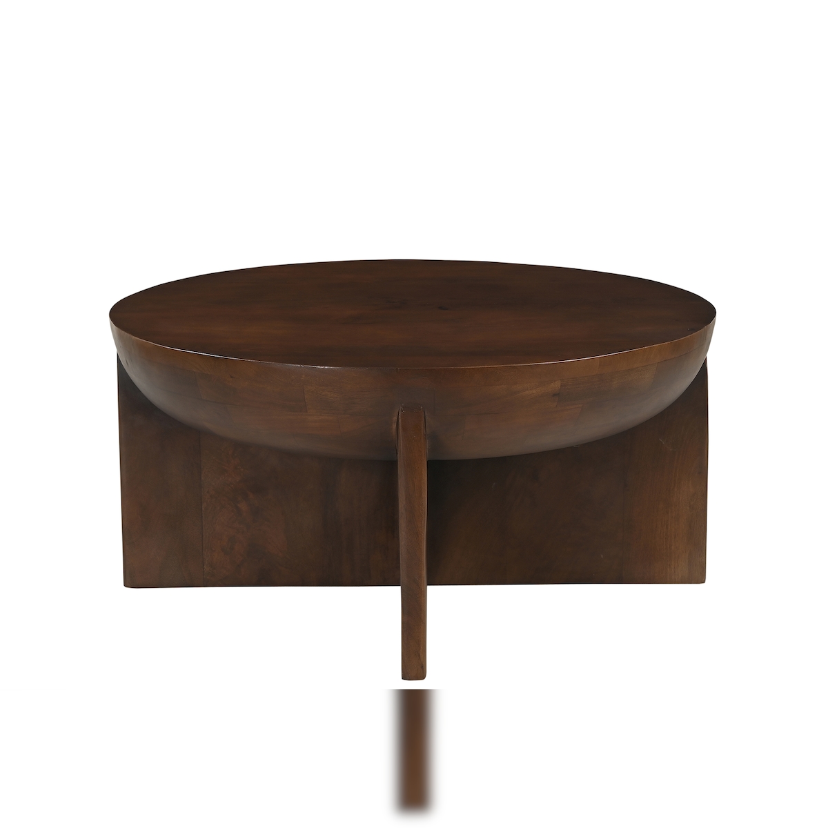 SIT Möbel Couchtisch Ø 90 cm | rund | Mango massiv, braun | B 90 x T 90 x H 42 cm | 14782-30 | Serie RONDURA Image
