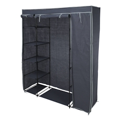WellHome - Camping-Aufbewahrungsschrank mit Regalen, grau, 141x45x167cm Image