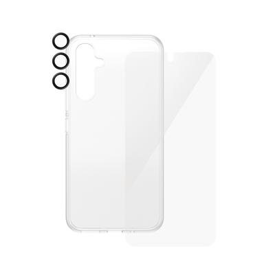 SAFE BY PANZERGLASS Displayschutzglas "3-in-1 Bundle Set Screen Protector, Case und Camera Lens Protector", transparent, B:11,00cm H:2,50cm T:19,50mm, Displayfolien, Bildschirmschutz, Kameraschutz, Backcover, Rundumschutz, 360 Grad