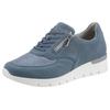 Schnürschuh WALDLÄUFER "K-RAMONA-Soft", Damen, Gr. 8,5 (42,5), blau (jeansblau), Nubukleder, Textil, sportlich, Schuhe, Freizeitschuh, Halbschuh mit Orthotritt-Ausrüstung, K-Weite
