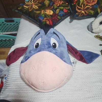 Disney Bedding | Disney Euc Eyeore Bed Fashion Pillow Winnie The Pooh Bed Pillow | Color: Blue/Purple | Size: 17 X 14