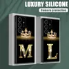 Buchstabe M L E T K J I U S25 Ultra Hülle für Samsung Galaxy S25 S24 S23 S20 S21 FE S22 Ultra S10 S24 Plus 5G Hüllen Soft Phone Cover