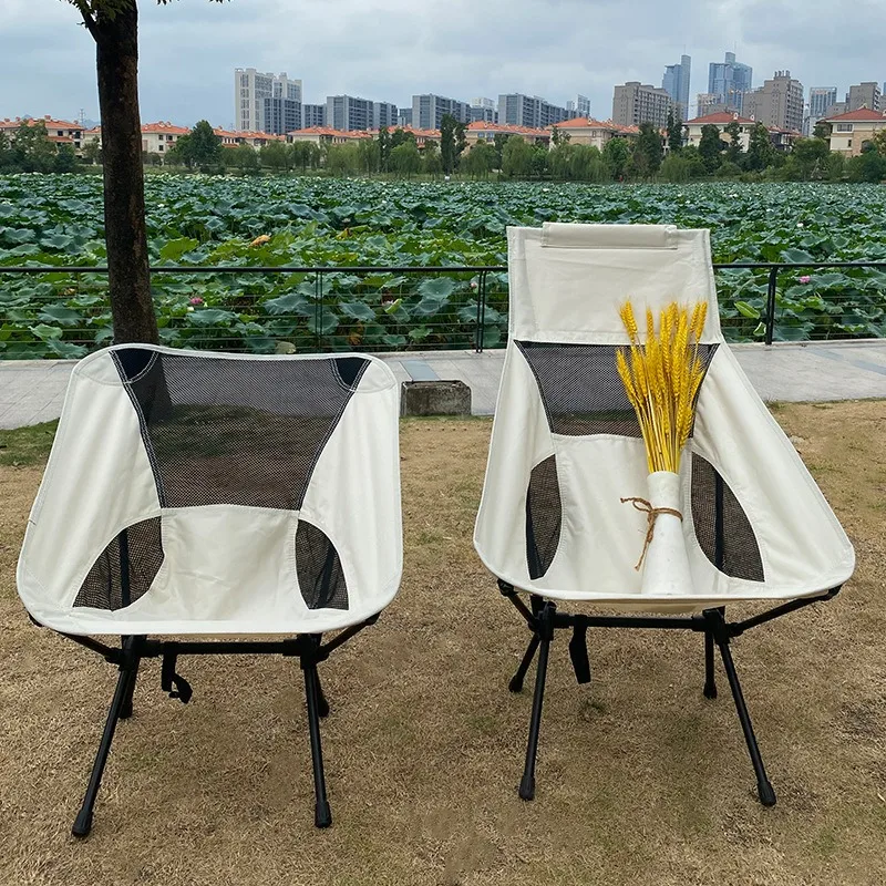 Outdoor tragbare Klappstuhl ultraleichte Lounge Stuhl Camping Angeln Freizeit Strandkorb Grill Mond Stuhl Picknick Camping Werkzeuge