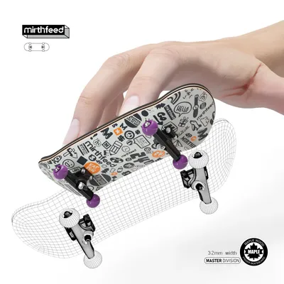 Puzzle-Spielzeug, professionelles Mini-Finger-Skateboard, Griffbrett, Hobbys, Neuheit, Anti-Stress, Image