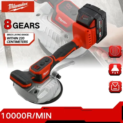 Milwaukee Cordless Tile Vibrator Tool 8 Speed Adjustable Suction Cup Tiles Installation Tool 18V