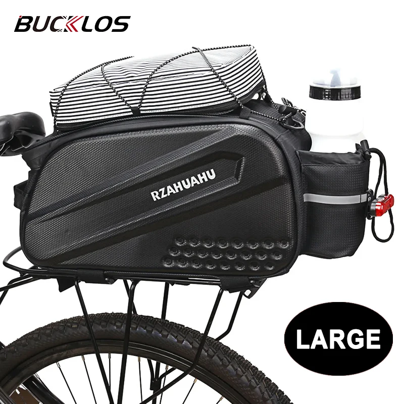 Große Fahrrad Satteltasche Große Kapazität Fahrrad Träger Tasche Fahrrad Schwanz Hinten Taschen Wasserdichte Radfahren Stamm Gepäck Schulter Handtasche Image