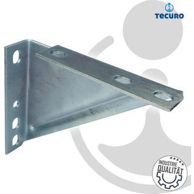 Winkelkonsole 207 x 165 x 4 mm für Montageschiene Typ 38/40, Stahl verzinkt - Tecuro Image