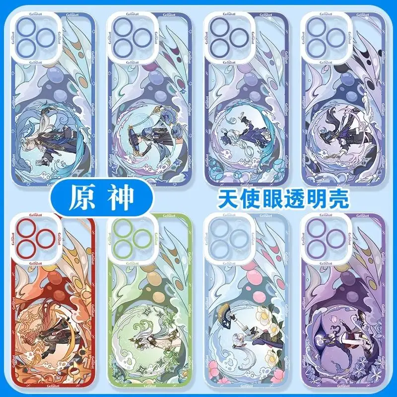 Coque transparente en silicone souple pour iPhone, Genshin Impact, Furina, Charlotte, Neufalse Cover, Poly Cover, iPhone 16 Pro Max, iPhone 15, iPhone 11, iPhone 14, iPhone 13, iPhone 12 Mini, iPhone