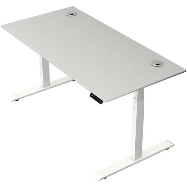 Kerkmann Steh-Sitztisch »Move 2 Plus« 160 x 80 cm - Gestell weiß grau, 160x127x80 cm Image