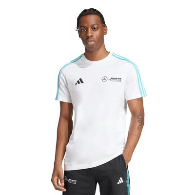 Mercedes AMG Petronas adidas F1 T-Shirt mit kleinem Logo – Weiß Image