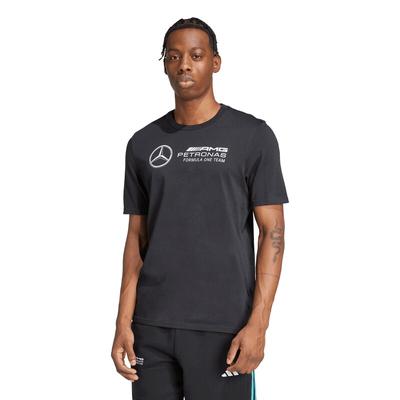 Mercedes AMG Petronas adidas F1 T-Shirt mit kleinem Logo – Schwarz Image