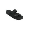Sandale QUIKSILVER "Rivi Leather", Gr. 9(42), schwarz (schwarz 1), Obermaterial: Leder / Außensohle: Gummi, Schuhe