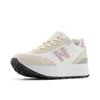 Sneaker NEW BALANCE "515", Gr. 43, weiß (sea salt), Leder, Textil, sportlich, Schuhe