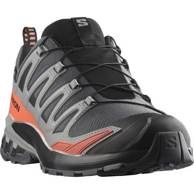 Trailrunningschuh SALOMON "XA PRO 3D V9 GTX", Gr. 44,5, turbulence, schwarz, burnt ochre, Synthetik, Textil, sportlich, 