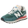 Sneaker NEW BALANCE "574", Gr. 38, new spruce, Leder, Synthetik, sportlich, Schuhe