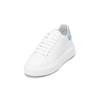 Sneaker MARC O'POLO "aus Rindleder", Damen, Gr. 39, weiß, smooth sky, Obermaterial: 100% Leder, unifarben, Schuhe