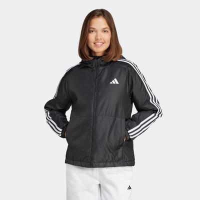 Outdoorjacke ADIDAS SPORTSWEAR "W ESS 3S IN H J", Damen, Gr. XL, schwarz, Obermaterial: 100% Polyester, sportlich, Jacken Image