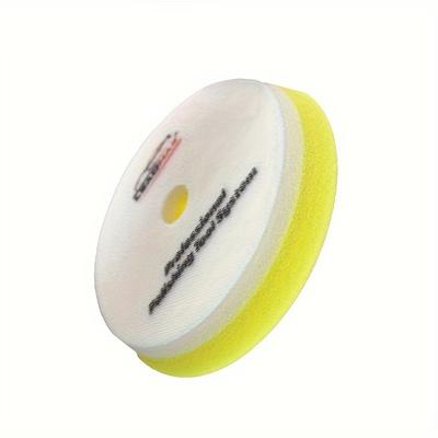 TEMU Double Color Bevel Edge Foam Polishing Pad - Car Beauty Polishing Waxing Sponge Tray, Heavy Duty For Vibration Throwing Machine, 5-inch Discs, Ga Polishing Wheels For Scratch Removal