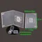 Scatole trasparenti trasparenti di alta qualità Protector SD Memory Card Storage Boxes custodia in plastica trasparente SD