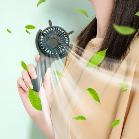 VibHome Handheld Fans Mini Portable Fans Silent Powerful Handheld Fans Cute Design 3 Speed Small Desk Fans With Base Lightweight Makeup USB Rechargeable Fans on Clearanceï¼�
