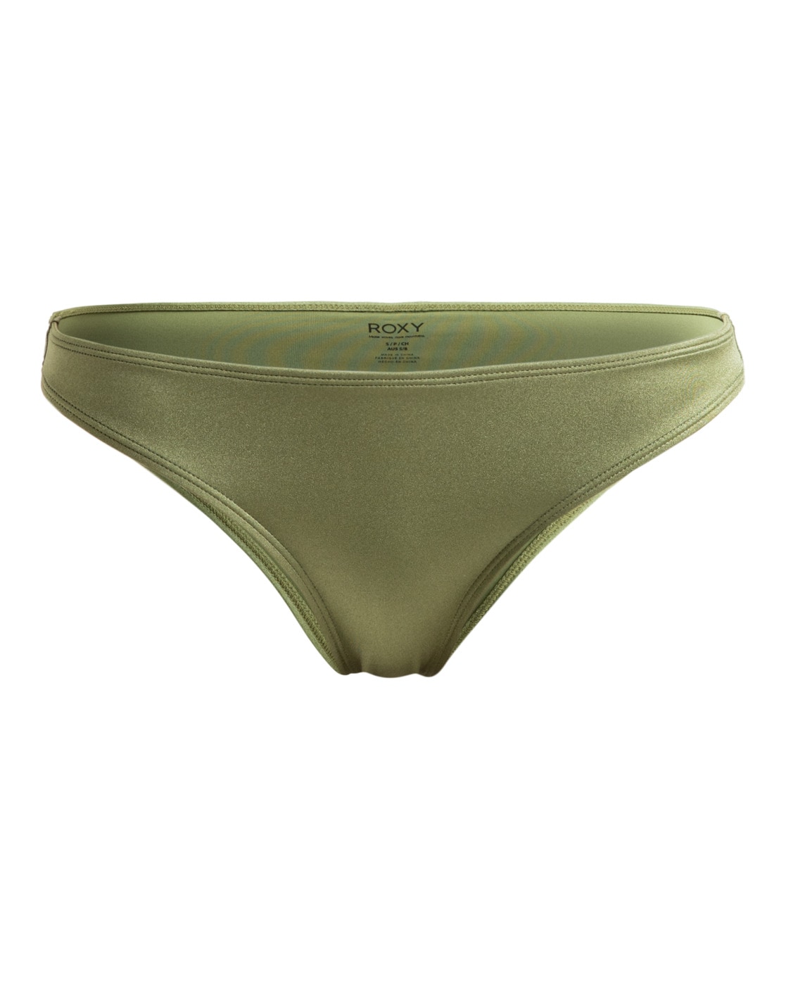 Bikini-Hose ROXY "Brilho", Damen, Gr. XL, US-Größen, grün (loden grün), [Hauptstoff] 82% Nylon, 18% Elasthan, Badehosen Bikini-Hose