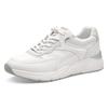 Plateausneaker TAMARIS, Damen, Gr. 37, weiß, Leder, Textil, Lederimitat, unifarben, sportlich, Schuhe, Freizeitschuh, Halbschuh, Schnürschuh mit gepolstertem Schaftrand